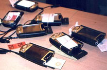 a bunch of broken handhelds